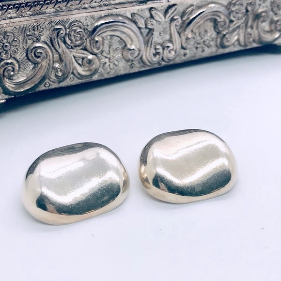 Vintage Jewelry - Vintage unique modernist silver Taxco 925 earrings